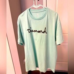 Diamond supply co men‘s t-shirt turquoise size L